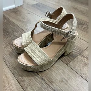 Soda jute platform heels